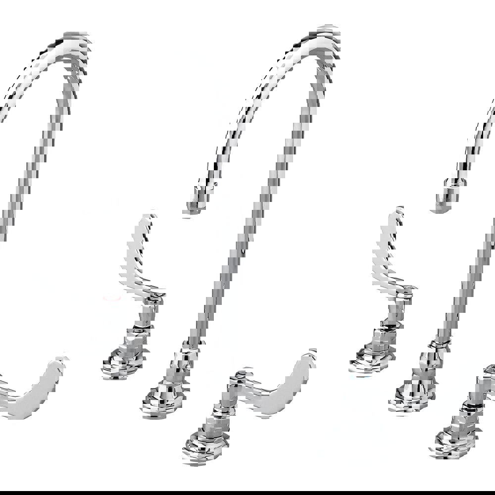 Lavatory Faucets; Inlet Location: Back ; Spout Type: Swivel Gooseneck ; Inlet Pipe Size: 0.5 in ; Inlet Gender: Male ; Maximum Flow Rate: 1.5 ; Mounting Centers: 8 (Inch)